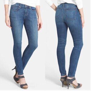Eileen Fisher Mid-Rise Medium Wash Slim Leg Skinny Jeans Organic Cotton Size 4